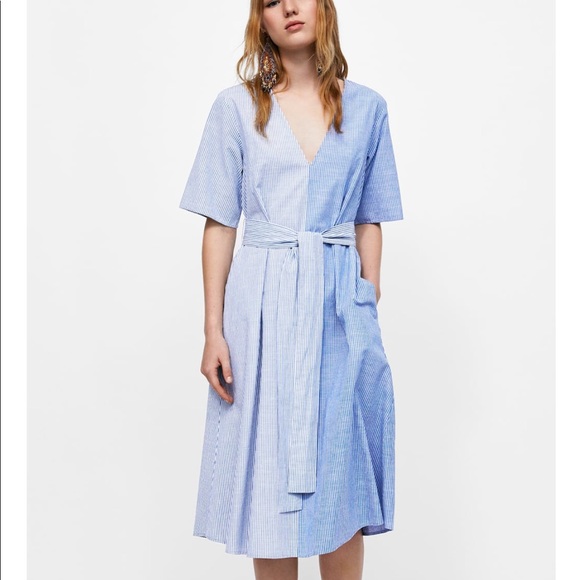 Zara Dresses & Skirts - Zara Striped Patchwork Dress